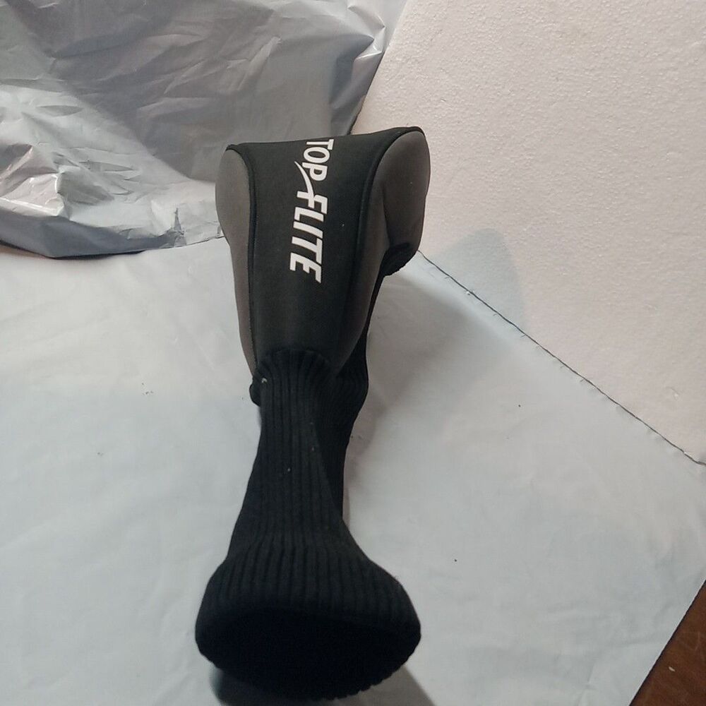 Golf Top Flite Driver Head Cover Black Gray - Picture 2 of 2